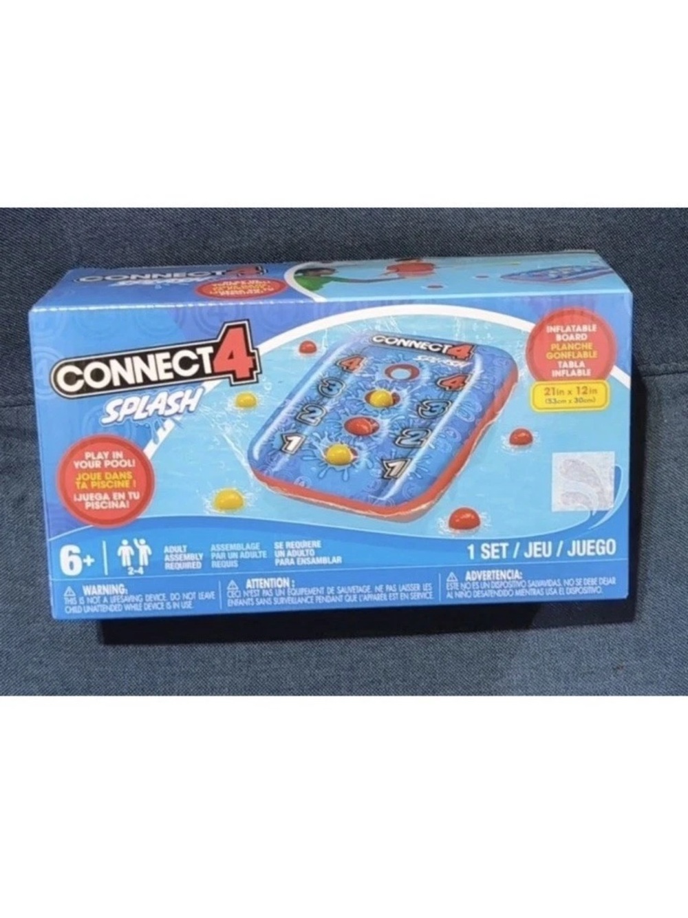 NEW Hasbro Connect 4 Splash Game Pool Party Beach Lake Camping Resort Family Fun